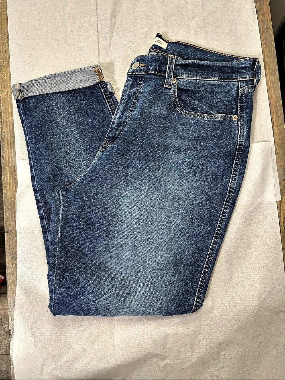 Levi's Heritage Boyfriend Jeans in Blue Waist 12